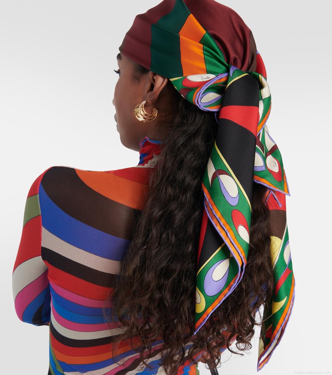 PucciPesci silk twill scarf PucciPesci silk twill scarf