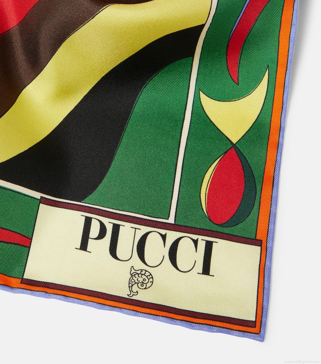 PucciPesci silk twill scarf PucciPesci silk twill scarf