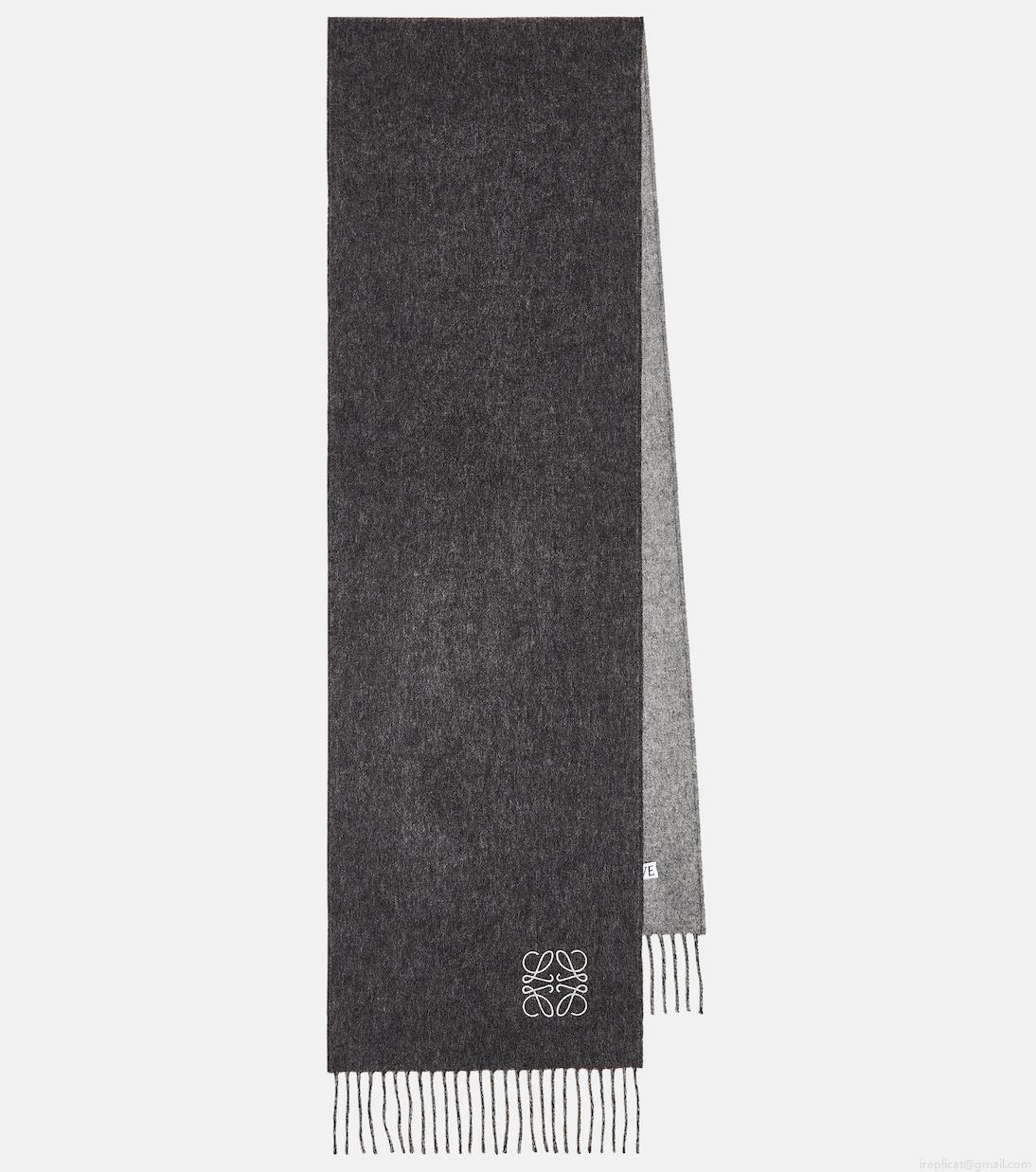 LoeweAnagram wool and cashmere scarf LoeweAnagram wool and cashmere scarf