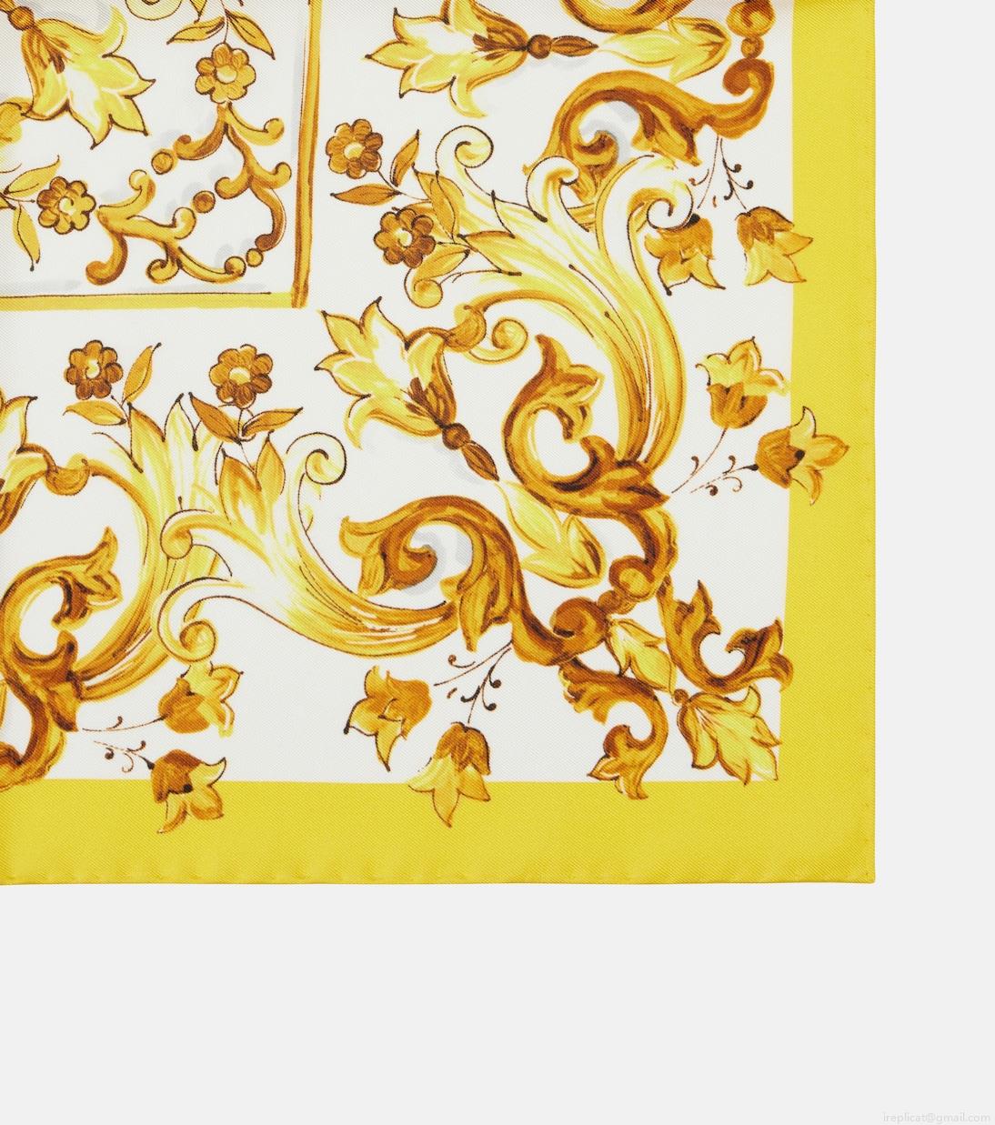 Dolce&GabbanaMajolica silk twill scarf Dolce&GabbanaMajolica silk twill scarf