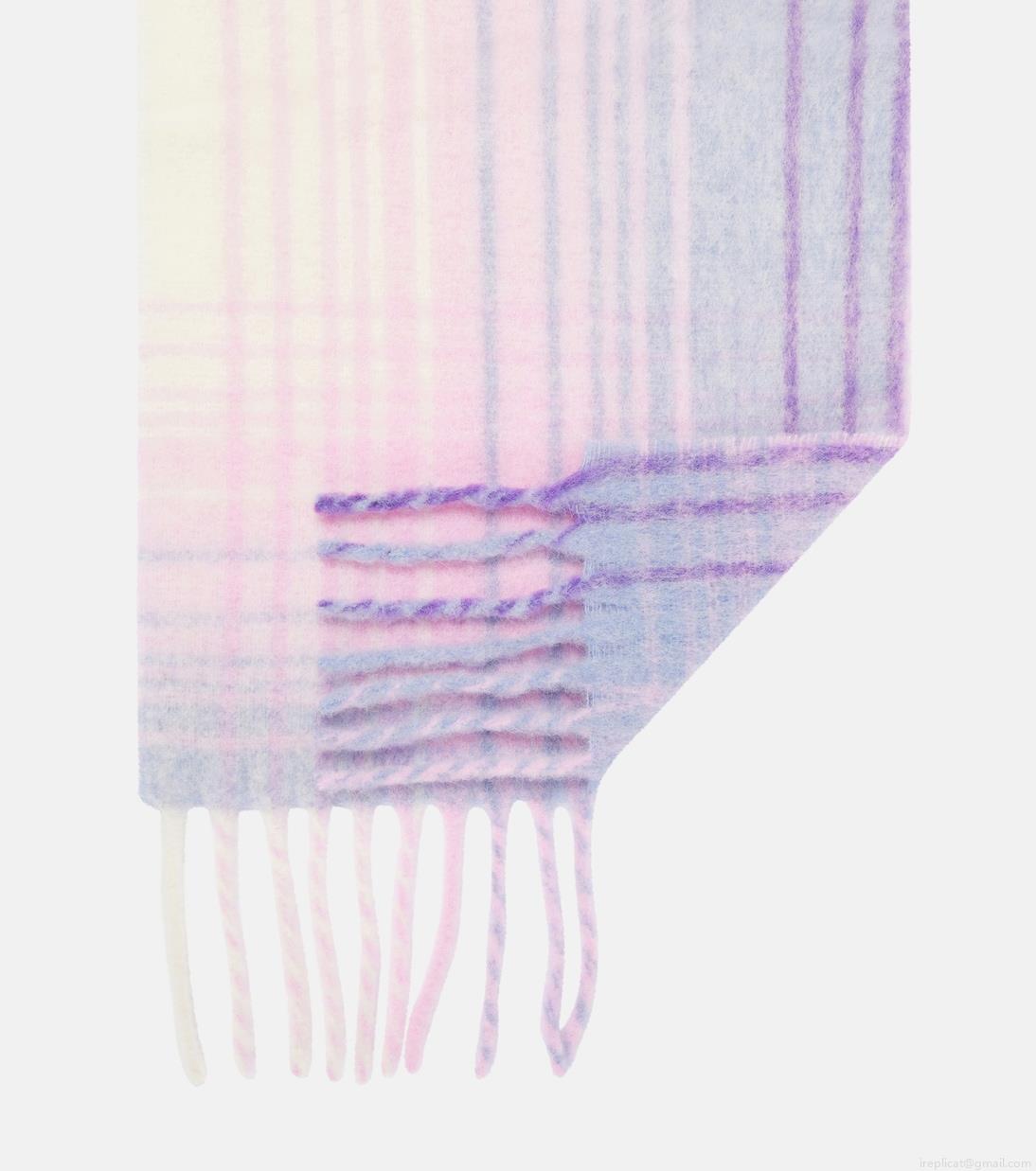 Isabel MarantFirny checked wool-blend scarf Isabel MarantFirny checked wool-blend scarf