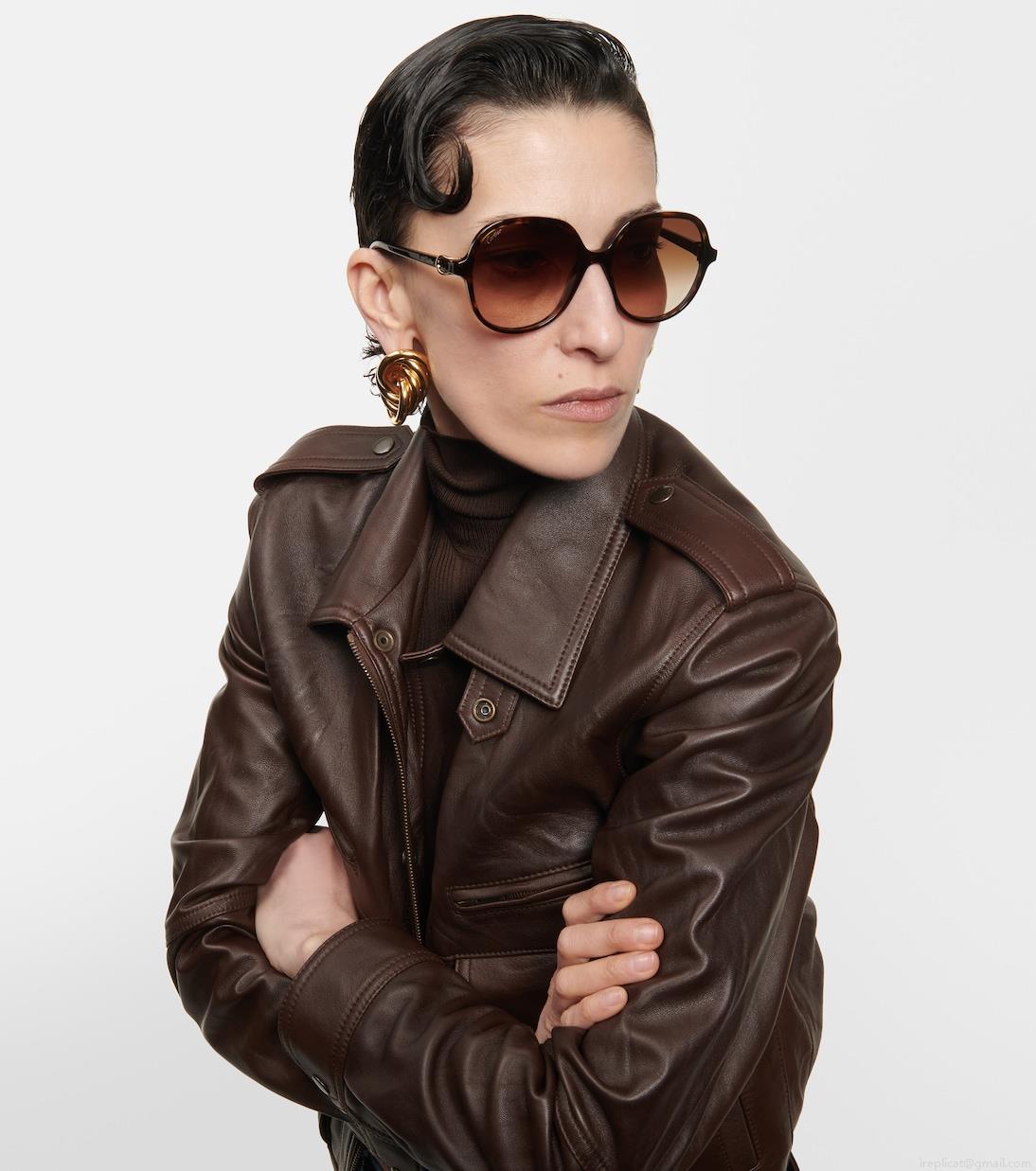 Cartier Eyewear CollectionSignature C de Cartier round sunglasses Cartier Eyewear CollectionSignature C de Cartier round sunglasses