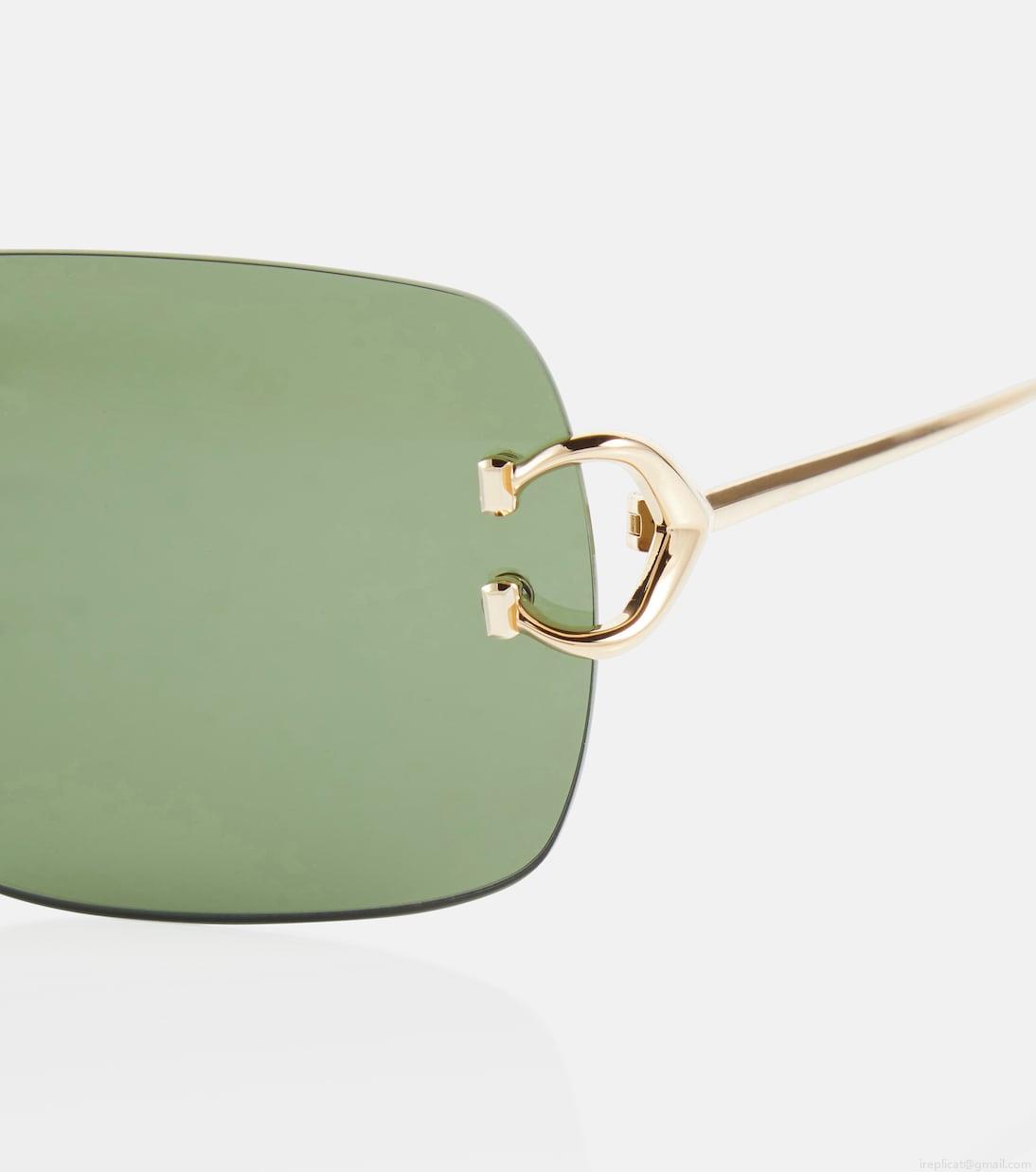 Cartier Eyewear CollectionSignature C de Cartier rectangular sunglasses Cartier Eyewear CollectionSignature C de Cartier rectangular sunglasses