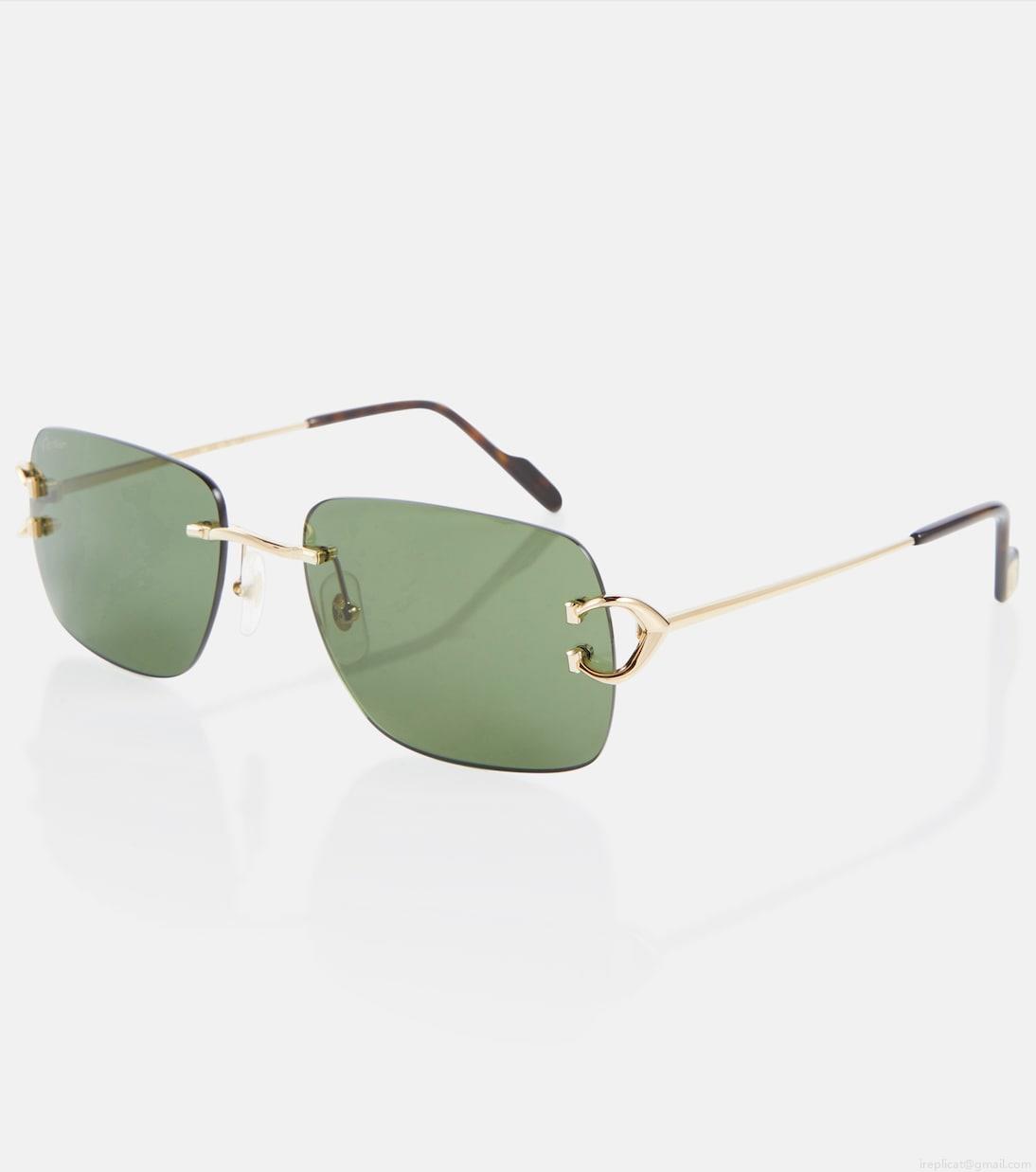 Cartier Eyewear CollectionSignature C de Cartier rectangular sunglasses Cartier Eyewear CollectionSignature C de Cartier rectangular sunglasses
