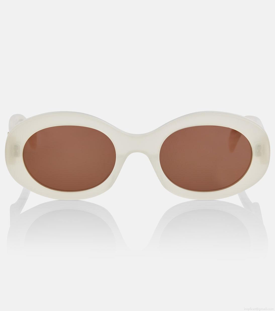 Celine EyewearTriomphe 01 oval sunglasses Celine EyewearTriomphe 01 oval sunglasses