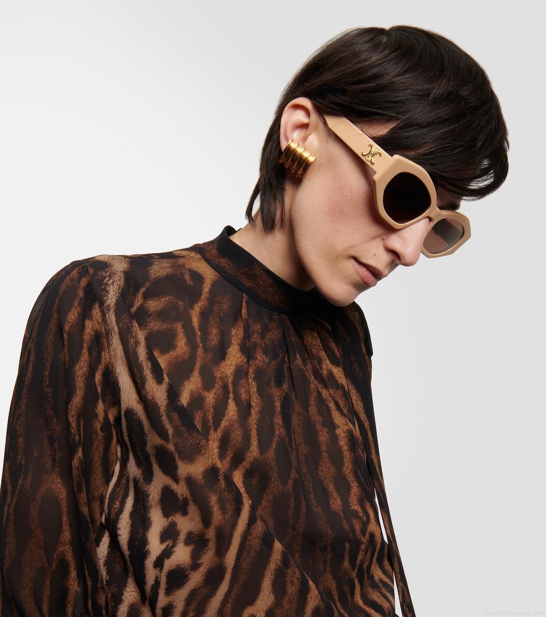 Celine EyewearTriomphe 08 cat-eye sunglasses Celine EyewearTriomphe 08 cat-eye sunglasses
