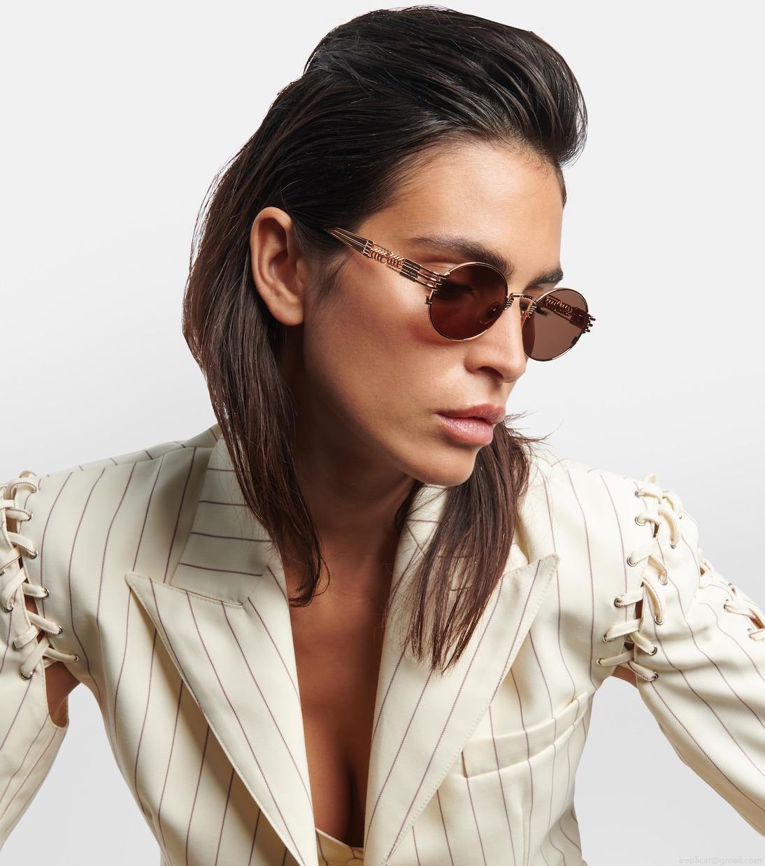 Jean Paul Gaultierx Karim Benzema 56-6106 round sunglasses Jean Paul Gaultierx Karim Benzema 56-6106 round sunglasses