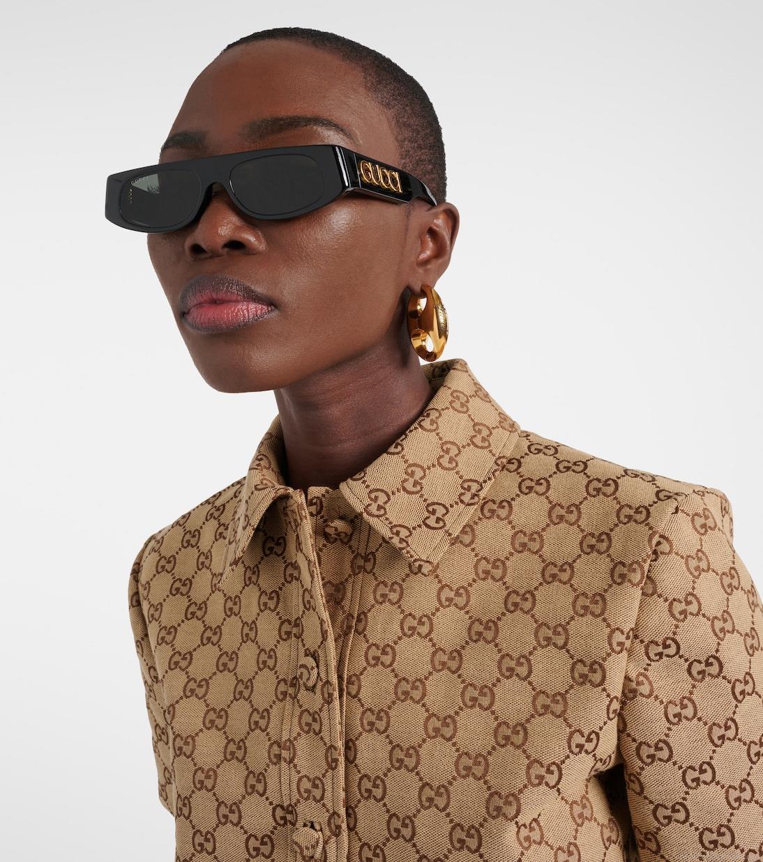 GucciLogo rectangular sunglasses GucciLogo rectangular sunglasses